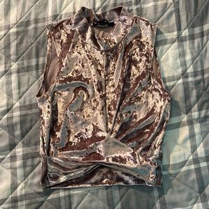 Pink Velvet Tank Top